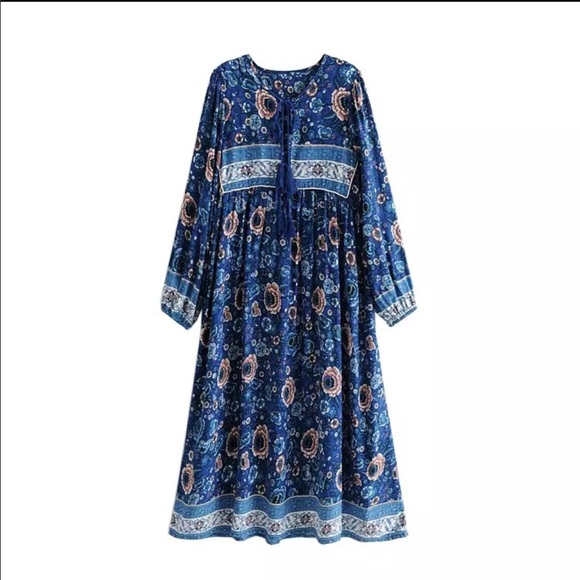 TheBoldbohemiam Dresses & Skirts - 5⭐️ FAV BESTSELLER Zahara Gypsy Peasant Dress Gown